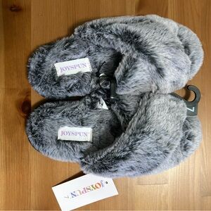 Joyspun Gray Women's Slippers